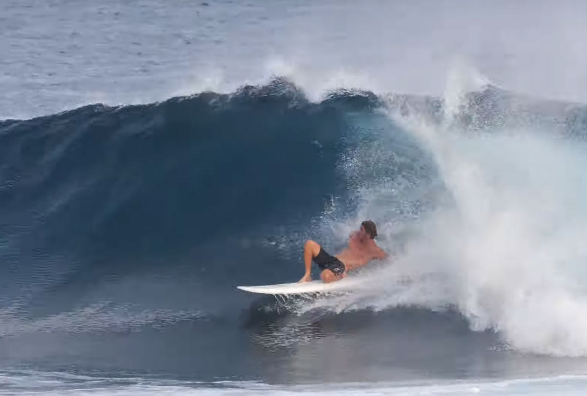 Clay Marzo shredding his local Hawaiian break